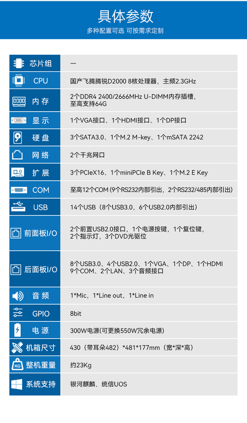 國產(chǎn)化飛騰D2000工控機(jī),麒麟系統(tǒng),金融/政務(wù)國產(chǎn)化替代,DT-610L-TD2KMB.jpg